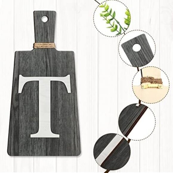 Amazon.com: Jetec Cutting Board Eat Sign Set Hanging Art  New Cutting Board Eat Sign Set, Rustic Fork & Spoon Wall Art for Kitchen Decor